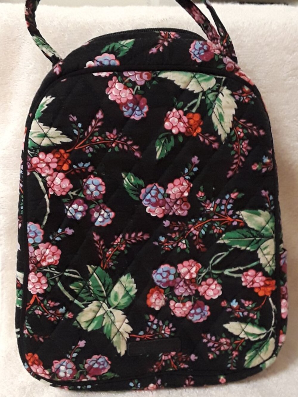 Vera Bradley Winterberry Quilted Lunch Bunch Bag Insulated Tote, ID Window, Zip